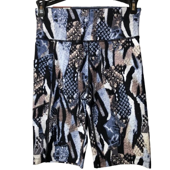 CALVIN KLEIN PERFORMANCE HIGH RISE PRINT SHORTS XS NWT - Picture 3 of 4